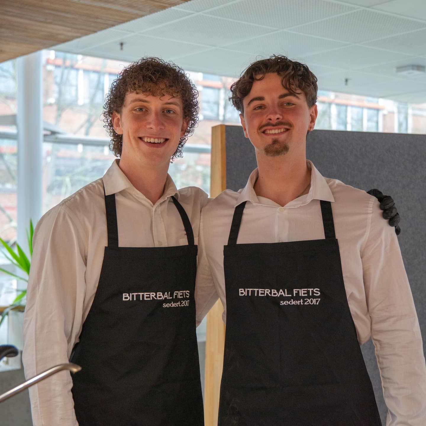 Ben en Mitchel, de eigenaren van de Bitterbal Fiets